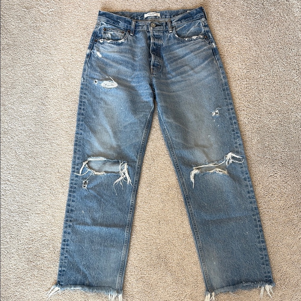 Moussy Vintage Distressed Blue Jeans 29